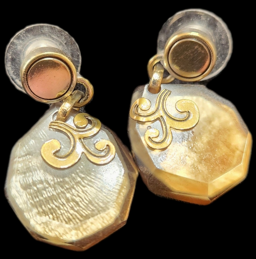 Brighton Retired 3 PC Jewlery set in a beautiful Amber color - Picture 8 of 11